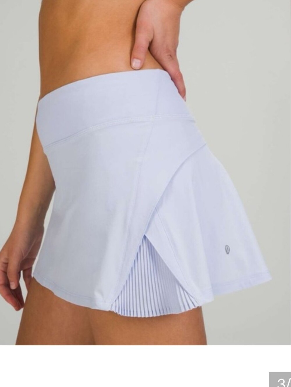 NEW Lululemon “Play Off the Pleats” tennis skirt White Sz 14 - Picture 1 of 10